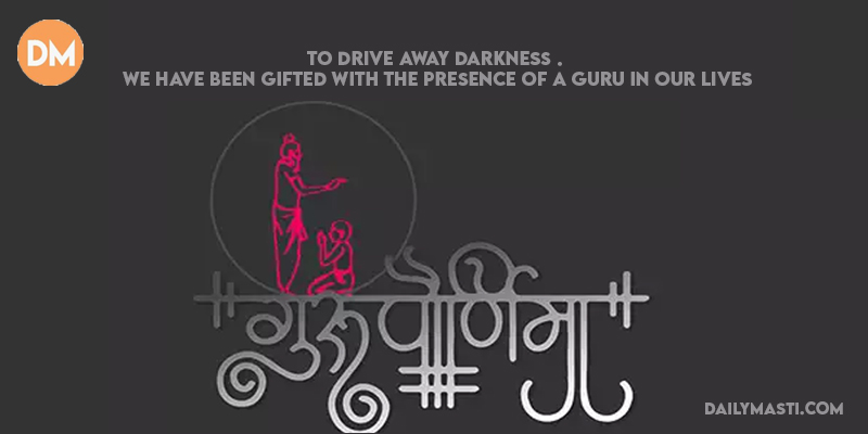 To Drive away darkness. we have been gifted with the presence of a guru in our lives