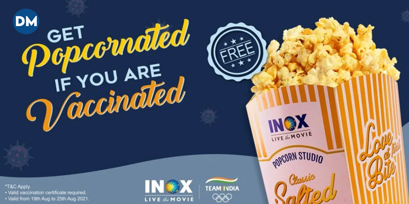 INOX to Offer Free Popcorn to Vaccinated Movie Lovers