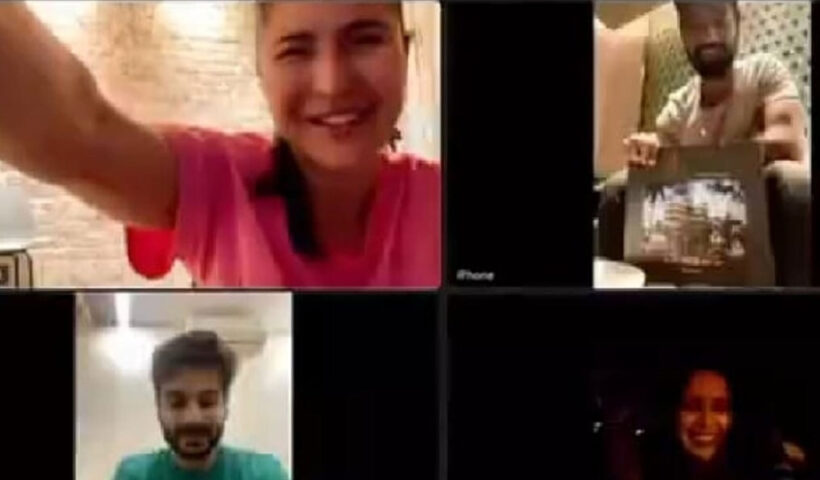 Big Fam: Katrina Kaif, Vicky Kaushal, Sunny get on a video call, wish Isabelle Kaif 'Happy Birthday'; See PIC