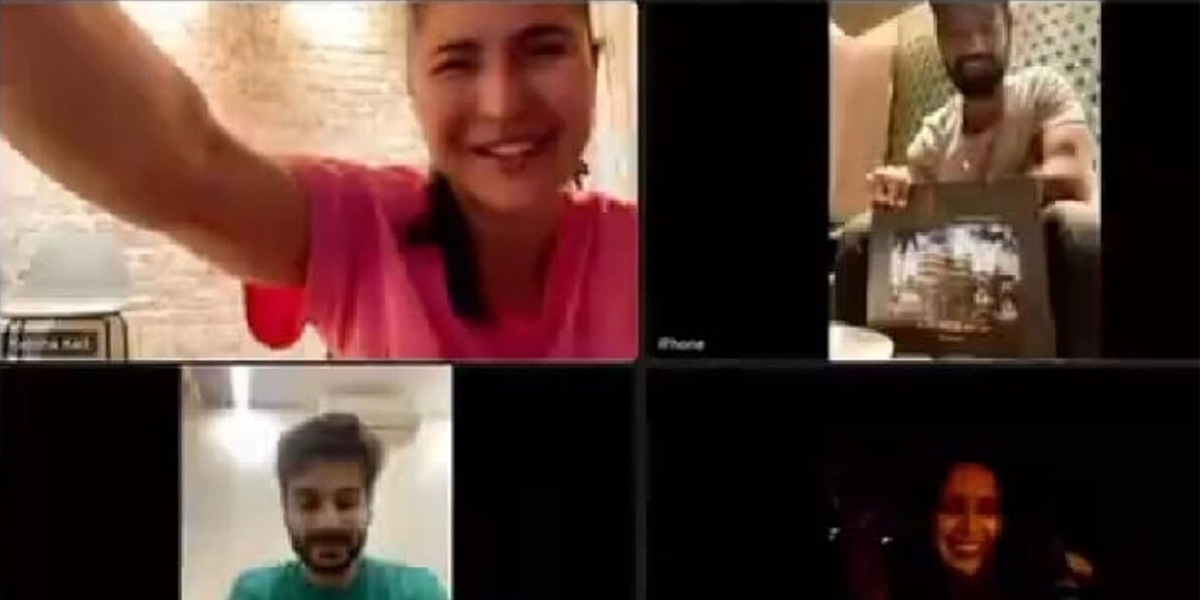 Big Fam: Katrina Kaif, Vicky Kaushal, Sunny get on a video call, wish Isabelle Kaif 'Happy Birthday'; See PIC