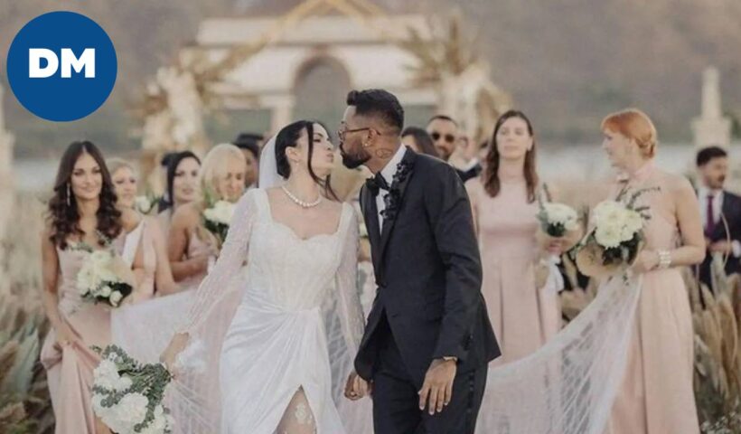 Ace cricketer Hardik Pandya and his wife Natasa Stankovic's official wedding pics