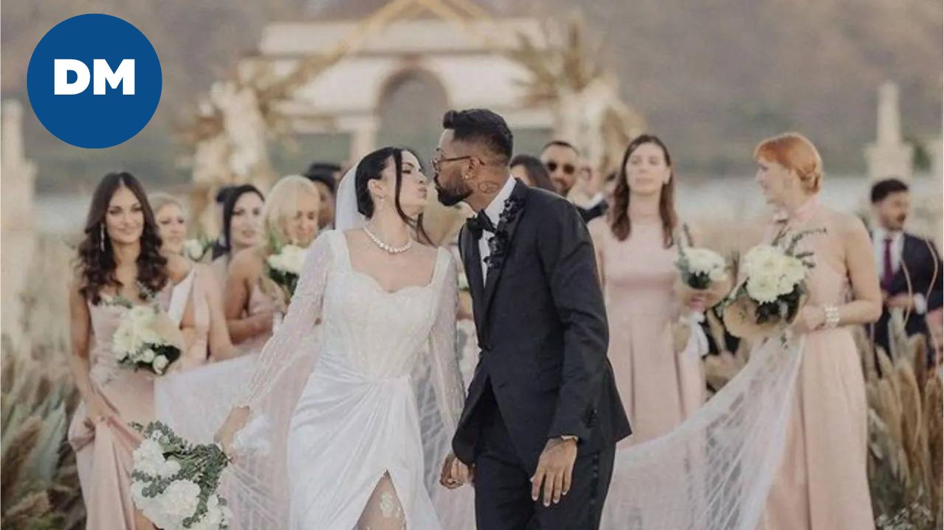 Ace cricketer Hardik Pandya and his wife Natasa Stankovic's official wedding pics