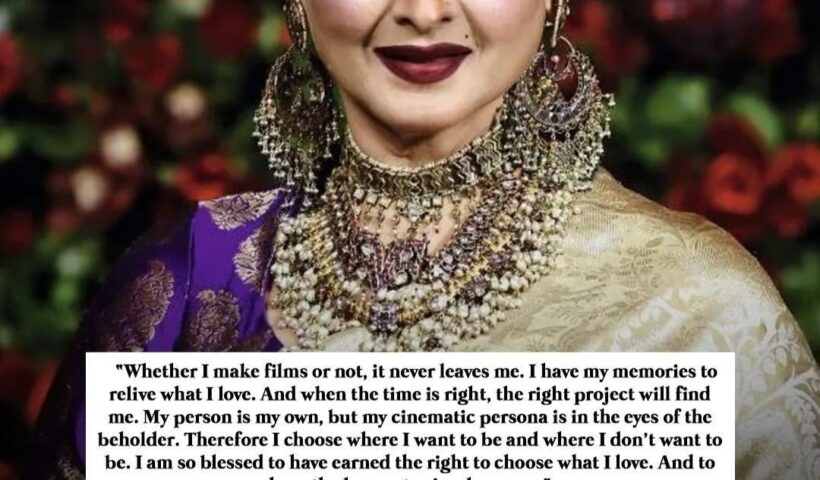 Rekha reveals why she hasn't signed a movie since 2014.